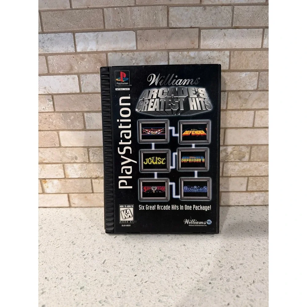 Williams Arcade's Greatest Hits Long box‎ (PlayStation 1, 1996) PS1 VTG CIB